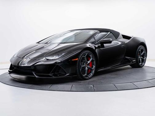 Nero Helene Metallic 2023 Lamborghini Huracan EVO Spyder