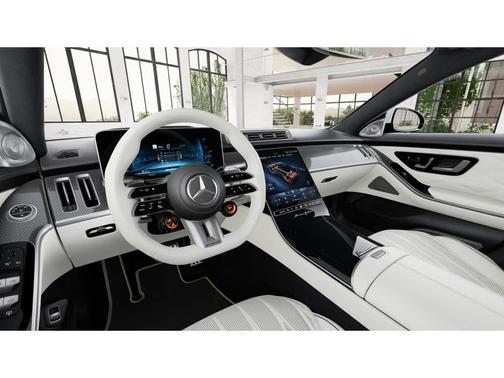 MANUFAKTUR Moonlight White Metallic 2026 Mercedes-Benz AMG S 63 E 4MATIC