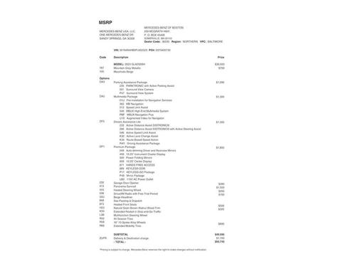 2023 Mercedes-Benz GLA 250 4MATIC