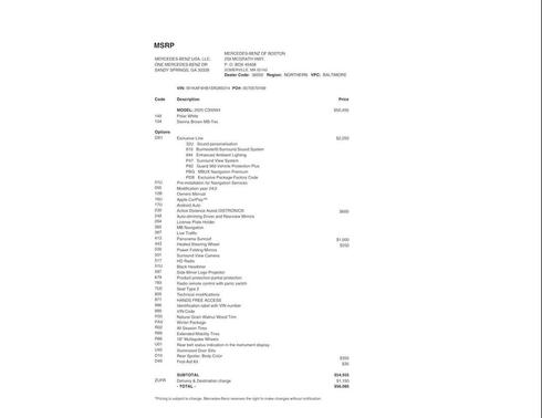 2025 Mercedes-Benz C-Class C 300 4MATIC