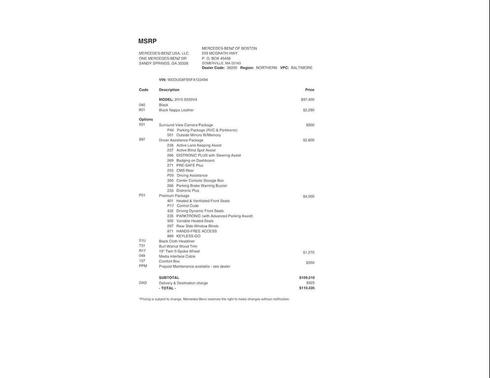 2015 Mercedes-Benz S-Class 4MATIC