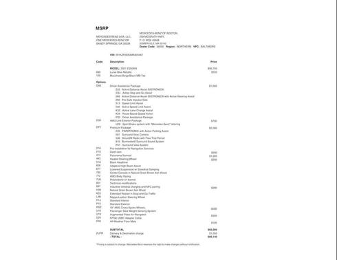 2021 Mercedes-Benz E-Class 4MATIC