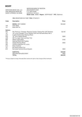 2017 Mercedes-Benz E-Class 4MATIC