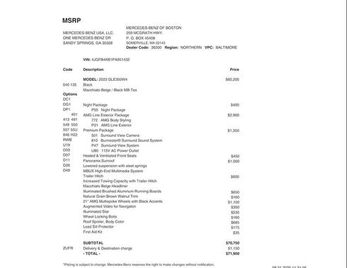 2023 Mercedes-Benz GLE 350 4MATIC