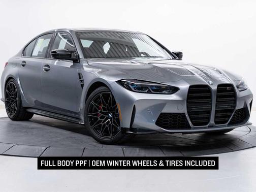 Skyscraper Gray Metallic 2024 BMW M3 Competition xDrive