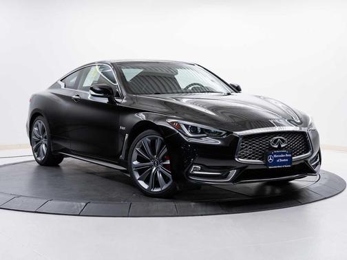 Black Obsidian 2018 INFINITI Q60 3.0t Red Sport 400