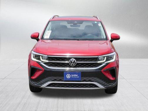 Kings Red Metallic 2022 Volkswagen Taos 1.5T SEL