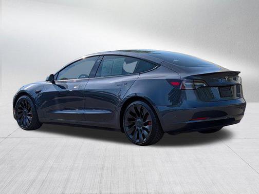 Gray 2022 Tesla Model 3 Performance