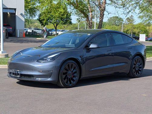 Gray 2022 Tesla Model 3 Performance
