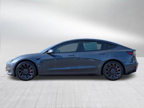 Gray 2022 Tesla Model 3 Performance