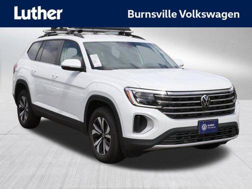 Pure White 2025 Volkswagen Atlas 2.0T SE