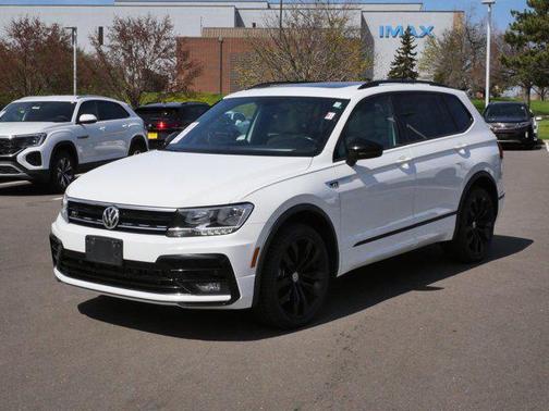 Pure White 2021 Volkswagen Tiguan 2.0T SE R-Line Black 4MOTION