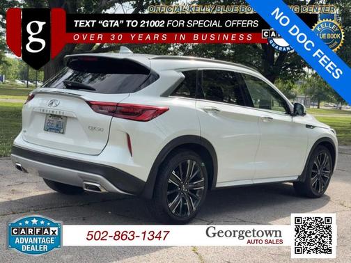 Radiant White 2023 INFINITI QX50 SENSORY