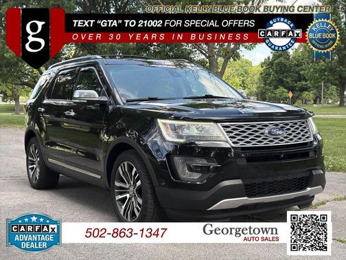 Shadow Black 2016 Ford Explorer Platinum