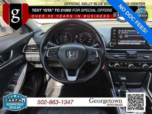 White 2021 Honda Accord EX-L