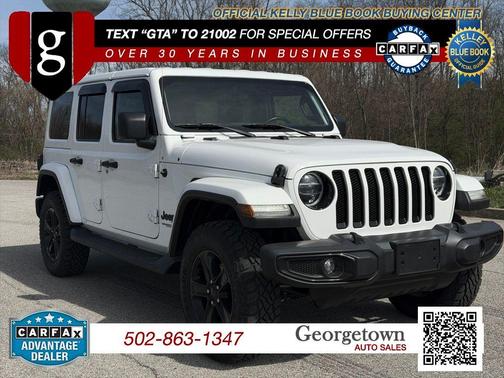 Bright White Clearcoat 2021 Jeep Wrangler Unlimited Sahara Altitude SUV