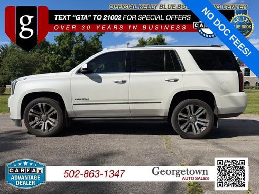White Frost Tri-Coat 2018 GMC Yukon Denali