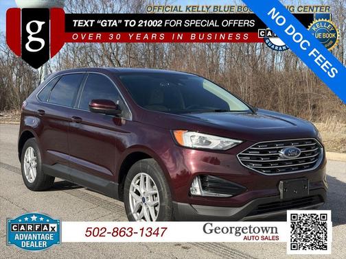 Burgundy 2021 Ford Edge SEL