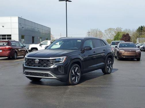 deep black pearl 2026 Volkswagen Atlas Cross Sport 2.0T SE w/Technology 4MOTION