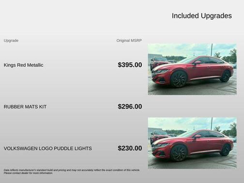 Red Metallic 2023 Volkswagen Arteon 2.0T SEL R-Line 4MOTION