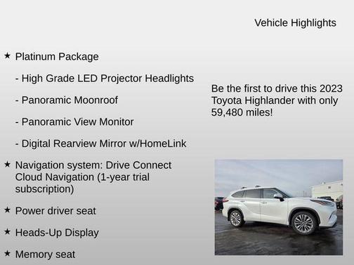 2023 Toyota Highlander Platinum