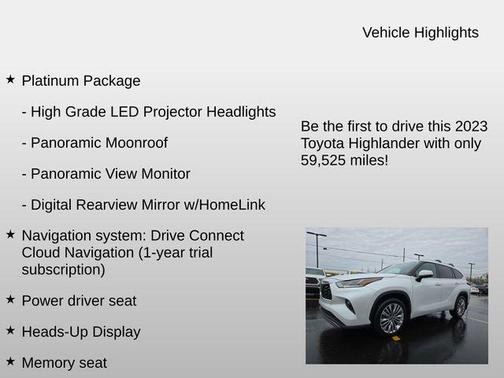 2023 Toyota Highlander Platinum