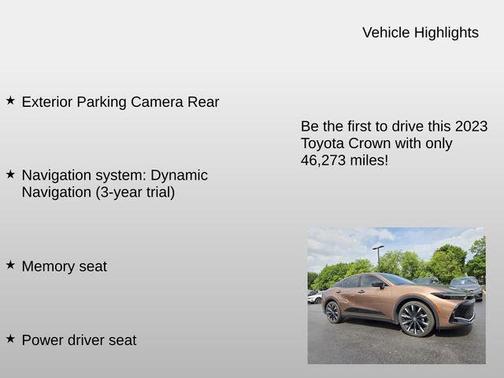 Bronze Age/Black 2023 Toyota Crown Platinum