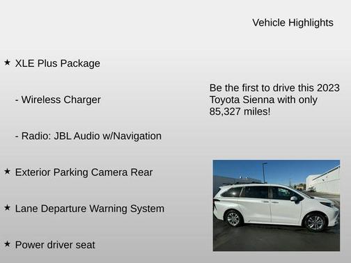 2023 Toyota Sienna XLE 7 Passenger
