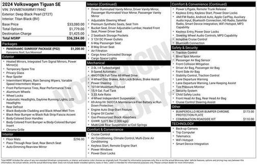 2024 Volkswagen Tiguan 2.0T SE