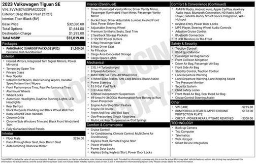 2023 Volkswagen Tiguan 2.0T SE 4MOTION
