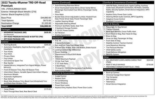 2022 Toyota 4Runner TRD Off Road Premium