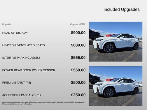 Ultra White 2023 Lexus UX 250h F Sport