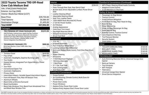 2023 Toyota Tacoma TRD Off Road