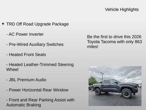Underground 2026 Toyota Tacoma Hybrid TRD Off Road