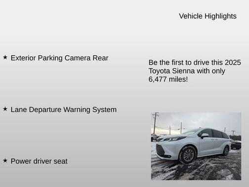 2025 Toyota Sienna XLE