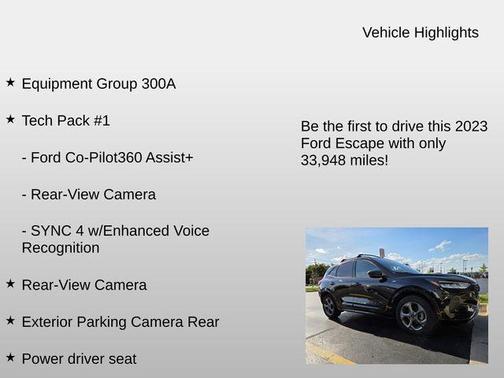 Black Metallic 2023 Ford Escape ST-Line