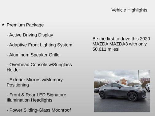 2020 Mazda Mazda3 AWD w/Premium Package