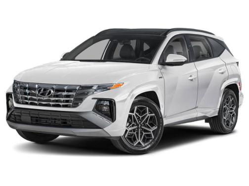 White 2024 Hyundai TUCSON Hybrid N Line