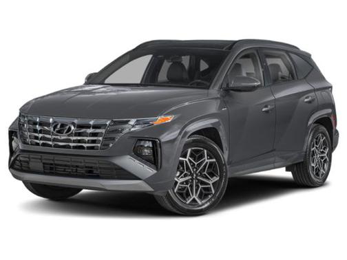 White 2024 Hyundai TUCSON Hybrid N Line