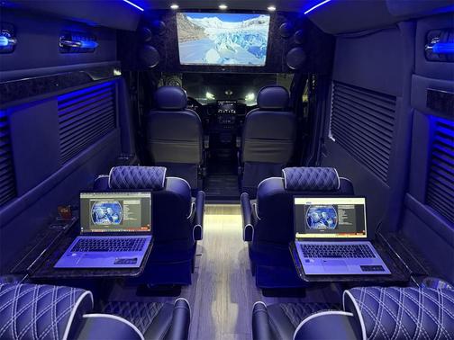 White 2024 RAM ProMaster 3500 Window Van Road Liner 737 9 Passenger Luxury Van