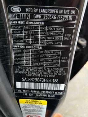 2013 Land Rover LR2 HSE Sport Utility 4D