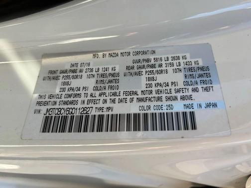 2016 Mazda CX-9 Touring