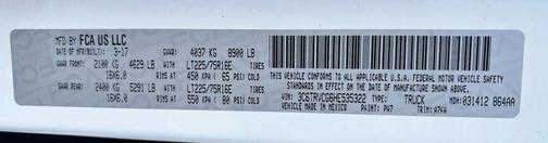 2017 RAM ProMaster 2500 High Roof