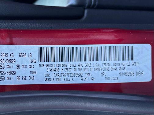 2015 Jeep Grand Cherokee Altitude