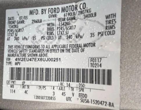 2006 Mercury Mountaineer Luxury