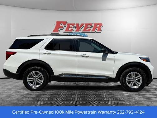 STAR WHITE MET TRI-COAT 2022 Ford Explorer XLT