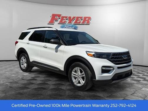 STAR WHITE MET TRI-COAT 2022 Ford Explorer XLT