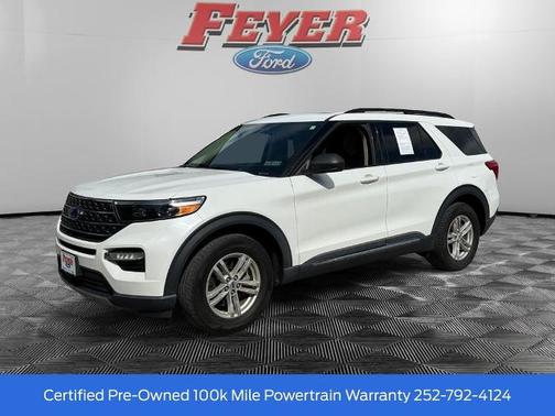 STAR WHITE MET TRI-COAT 2022 Ford Explorer XLT