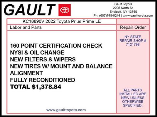 2022 Toyota Prius Prime LE