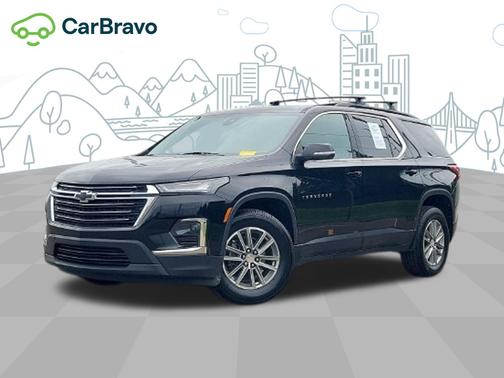 Mosaic Black Metallic 2023 Chevrolet Traverse LT Cloth